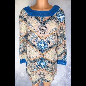 Xhilaration- Boho, Long Sleeve, Mini Dress